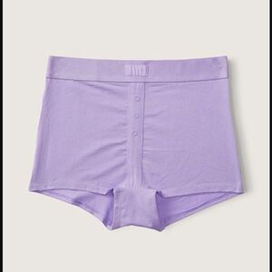 Victoria's Secret PINK Purple High Waist Boyshort Brief Undies in Large